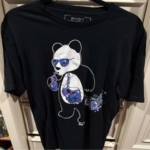 Riot Society Panda T-Shirt Men’s Shirt Medium